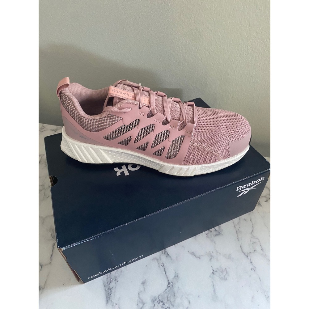 Reebok Fusion Flexweave Work Pink Composite Toe Shoes RB546 Women 10.5 M